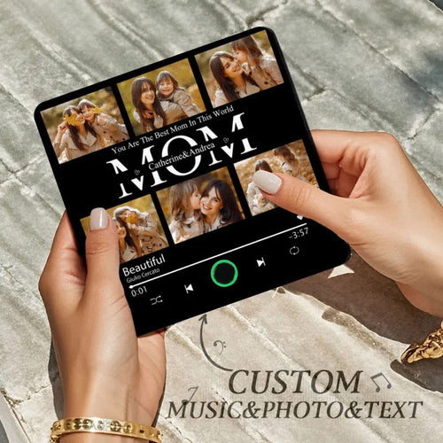 Custom Music Fridge Magnets Custom Music Fridge Magnet Colorful Frame Album Fridge Magnet Can Play Songs Gift for Mom